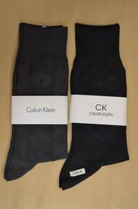 新品　未使用　タグ付き　男性　CALVIN KLEIN　カルバンクライン　綿混ソックス　 2足セット 送料無料