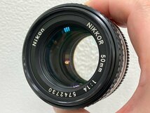 【J75639】Nikon NIKKOR 50mm 1:1.4 レンズ ニコン 外観良好 動作未確認の為、ジャンク品扱い 中古品　_画像7