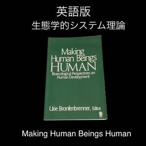 ※値下げ交渉可　Making Human Beings Human 生態学的システム理論　著者: ユリー・ブロンフェンブレンナー