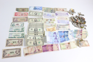 外貨 まとめ 日本 中国 韓国 アメリカ インドネシア 等 切手 硬貨 紙幣 お金 コレクション 005JGJH30