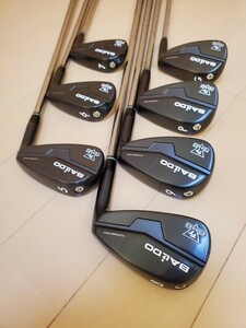 中古美品　新製品　BALDO TT FORGED IRON AIR BLACK　5i〜Pw,GW　7本組　NS950NEO S バルド アイアン AIR　ブラック 中空