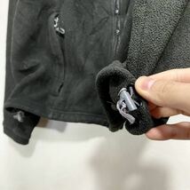 ■ 女性用 THE NORTH FACE ノースフェイス フルジップ フリース ジャケット 古着 サイズL ブラック アウトドア 刺繍ロゴ ■_画像3