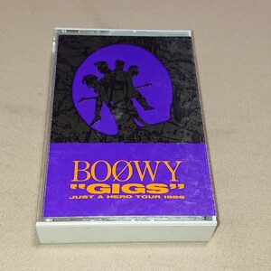 BOOWY GIGS JUST A HERO TOUR 1986 カセットテープ ギグス ジャスト・ア・ヒーロー ツアー 1986