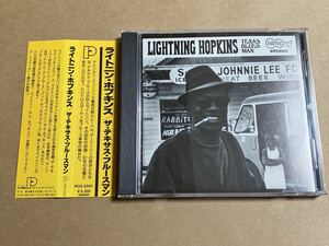 CD LIGHTNING HOPKINS / ザ・テキサス・ブルースマン PCD2501 ライトニン・ホプキンス TEXAS BLUES MAN 帯日焼け 盤面キズ多い