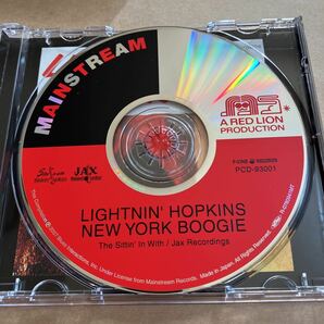 CD LIGHTNIN’ HOPKINS /ニューヨーク・ブギ THE SITTIN’ IN WITH : JAX RECORDINGS PCD93001 ライトニン・ホプキンスの画像3