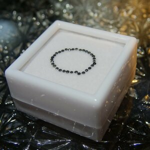 【おまとめ】ブラックダイヤモンド ルース ロット販売 33Pcs 計0.2ct 0.87~1.03mm【メレ】品番:2401276