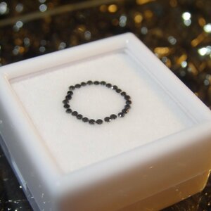 【おまとめ】ブラックダイヤモンド ルース ロット販売 27Pcs 計0.2ct 1.04~1.1mm【メレ】品番:2401277