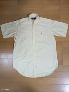 used 難有 メンズ RalphLauren ラルフローレン シャツ 半袖 イエロー M