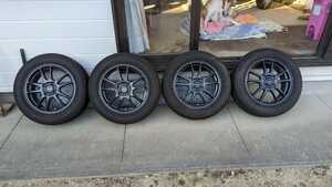 15インチ　スタッドレスタイヤ(TOYO) 175/65R15　2017年40週目　ホイール　5.5J-15＋50 4H-PCD100 直接引取大歓迎