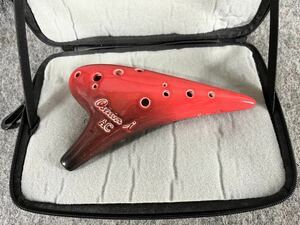 Osawa Ocarina オオサワオカリナ i シリーズ AC アルトC管 オカリナ 赤 レッド ソフトケース付き プリマ 楽器 PRIMA GAKKI