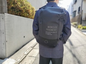 MONCLER × FRAGMENT/モンクレール × フラグメント バックパック 黒 中古美品 リュック コラボ バッグ 藤原ヒロシ ブラック 正規品