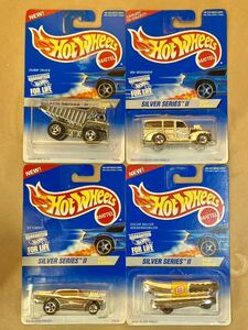 ☆ ホットウィール 1996年版 シルバー・シリーズ II 4台セット ☆ HOT WHEELS - SILVER SERIES II COMPLETE SET