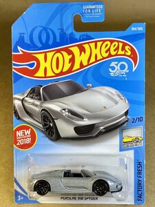 ☆ ホットウィール 2018年版 FACTORY FRESH ☆ HOT WHEELS - PORSCHE 918 SPYDER