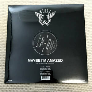 未開封【12inch】PAUL McCARTNEY & WINGS/ポール・マッカートニー＆ウィングス「MAYBE I'M AMAZED」2013年RECORD STORE DAY限定商品