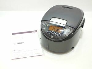 n3014 【ジャンク】 TIGER タイガー IHジャー炊飯器 炊きたて JPW-G100 ダークグレー 5.5合 2022年製 [102-240113]