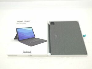 n3191 【ジャンク】 Logicool ロジクール COMBO TOUCH iK1275GRA キーボードケース iPad Pro 12.9インチ (第5世代)用 YU0047 [092-240120]