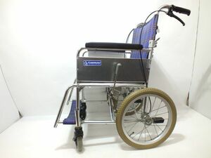 n3249 【ジャンク】 KAWAMURA カワムラサイクル 介助用車椅子 KA302S 折りたたみ 車いす [106-240126]
