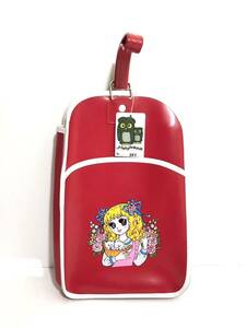  Showa Retro [ new goods unused for children shoes case red ] Junior bag 501* indoor shoes inserting shoes bag girl 