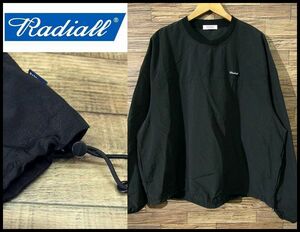 送無 L～XL サイズ 美品 RADIALL ラディアル 19AW OWEN-CREW NECK T-SHIRT L/S 長袖 ナイロン プルオーバー カップインショルダー Tシャツ