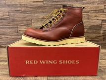 送料無 未使用 デッドストック 廃盤 USA製 RED WING レッドウィング 2924 12年製 LINEMAN 6インチ レザー ラインマン ブーツ 赤茶 27.0 ③_画像2