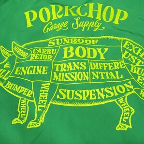 送無 希少 XL 美品 PORKCHOP GARAGE SUPPLY ポークチョップ 22AW ORIGINAL BOA COACH JKT GREEN オリジナル ボア コーチ ジャケット 緑 ①の画像8