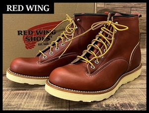  carriage less unused dead stock records out of production USA made RED WING Red Wing 2924 12 year made LINEMAN 6 -inch leather line man boots red tea 27.0 ③