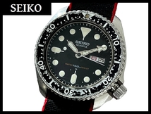送料無料 雰囲気抜群 SEIKO セイコー QUARTZ DIVER 7548-7000 オールド ダイバー 150m デイデイト 黒文字盤 クォーツ 腕時計 ウォッチ_画像1