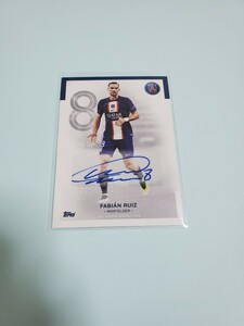 【ファビアン・ルイス(パリサンジエルマン)】2022-2023 Topps paris saint-germain team set 直筆サインカード　