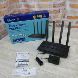 12157PA23【ほぼ未使用】TP-Link WiFi 無線LAN ルーター dual_band AC1900規格 1300+600Mbps EasyMesh MU-MIMO ビームフォーミング