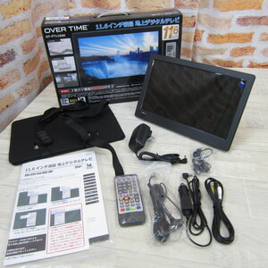 12172PS23【未使用】録画機能 テレビ 小型 11.6インチ液晶 地上デジタルテレビ HDMI フルセグ OT-TF116AK