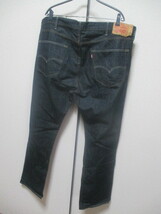 W44大き目★Levi's リーバイス◆501 ジーンズ ◆ボタンフライ◆青系　USA古着_画像2