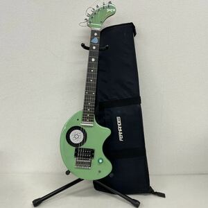 FERNANDES フェルナンデス アンプ内蔵 エレキギター ZO-3 ぞーさん 黄緑 楽器 弦楽器 ギター ケース付き