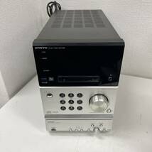 ONKYO オンキョー CD MDコンポ ペアスピーカーセット FR-B8 D-B8 ブラック 2005年製 システムコンポ CDデッキ 音響機器 スピーカー_画像2