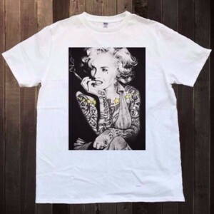 新品 マリリン モンロー タトゥー Ｓｔａｒ タトゥー Tシャツ Marilyn Monroe 女優 モデル セックスシンボル アメリカ