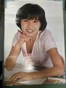 【21814】松本ちえこ ポスター 現状品 汚れやシミあり 懐かしい 昭和 B2サイズ 定形外（規格外）発送 ゆうパック可