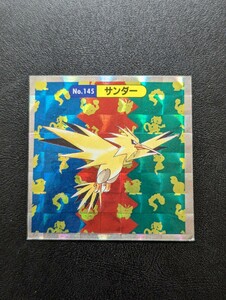 ポケモン　ミニカード　ミニシール　トップサン　サンダー　ポケットモンスター