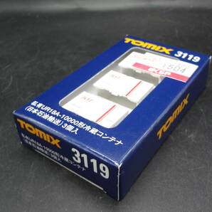 【T7824】TOMIX 3119 私有ＵＲ18Ａ-10000形冷蔵コンテナ（日本石油輸送）３個入 Ｎゲージの画像4