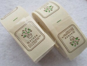 G48◆Natures◆プリントTagテープ◆5m巻×2Roll
