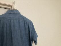 【送料込み】90sヴィンテージMADE IN JAPAN日本製THE REAL McCOY'S リアルマッコイズ半袖シャンブレーシャツ14_画像5