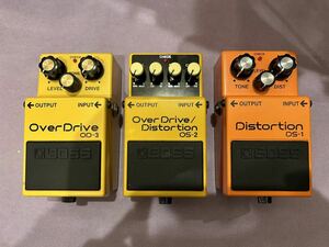 BOSS 3個セット　OD-3.OS-2.DS-1 ボス エフェクター OverDrive OverDrive/Distortion Distortion