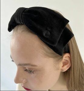 新品　epine ribbon velours headband エピヌ　ヘアバンド