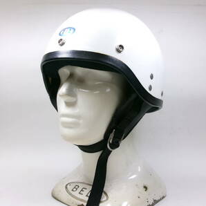 60s HA L-8 ハーフヘルメット 目深加工済み M ★ 60年代 アライ ARAI 新井廣武 SHORTY BUCO 白カブ CT125 CB400 ラビット シルバーピジョンの画像1