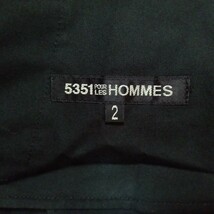 即決★良品 5351 pour les hommes 5351プールオム トラウザー スラックス パンツ 2 黒/ブラック【送料無料】_画像4