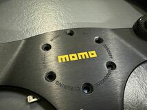 momo モモ ステアリング スパイダー F1 350mm 35パイ レザー カーボン ブラック_画像3