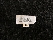 i3423：日本製*FOXEY フォクシー ボレロ 42 ニットカーディガン 黒ブラック/フォーマル レディース_画像4