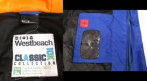 i3420：WESTBEACH(ウエストビーチ)スノーウェア M スノーボードジャケット スノボウェア 青 メンズ/レディース_画像4