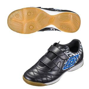 ★アンブロ/UMBRO★新品　ACR シーティー BL JR WIDE IN　18ｃｍ　ブラック×V.ブルー 