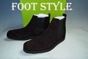 ◆DSCA◆驚愕の最終価格 完全売切り 他でも出品中★FOOT STYLE 定価11000円 本革 41 ★サイドゴアブーツ 名作ベストセラー 抜群の履き心地