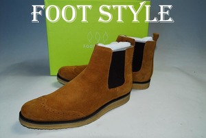 ◆DSCA◆驚愕の最終価格 完全売切り 他でも出品中★FOOT STYLE 定価11000円 本革 41 ★サイドゴアブーツ 名作ベストセラー 抜群の履き心地