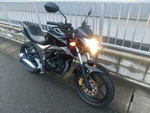  Fukuoka prefecture departure actual work! Suzuki GIXXER 150 jig sa-NG4BG 2017 year of model mileage display 17,329km fenderless 